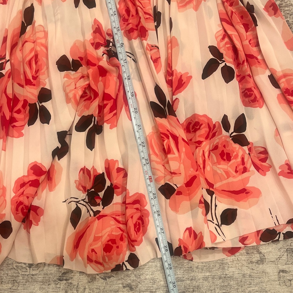 Kate Spade Red and White Floral Midi Skirt - Picture 5 of 7